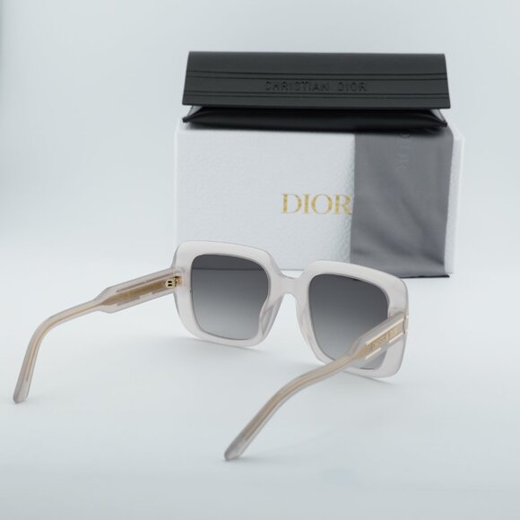 Dior DIORSIGNATURE S11F 78A1 Sunglasses Brown Square Frame, Grey Lenses
